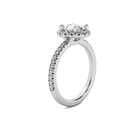 Selene Halo Accent Round Diamond Ring