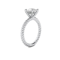 Maude Round Solitaire with Hidden Halo and Twist