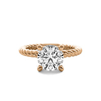 Maude Round Solitaire with Hidden Halo and Twist