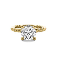 Maude Round Solitaire with Hidden Halo and Twist