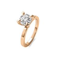 Mireille Round Solitaire with Hidden Halo