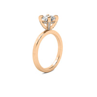 Mireille Round Solitaire with Hidden Halo