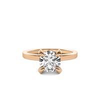 Mireille Round Solitaire with Hidden Halo