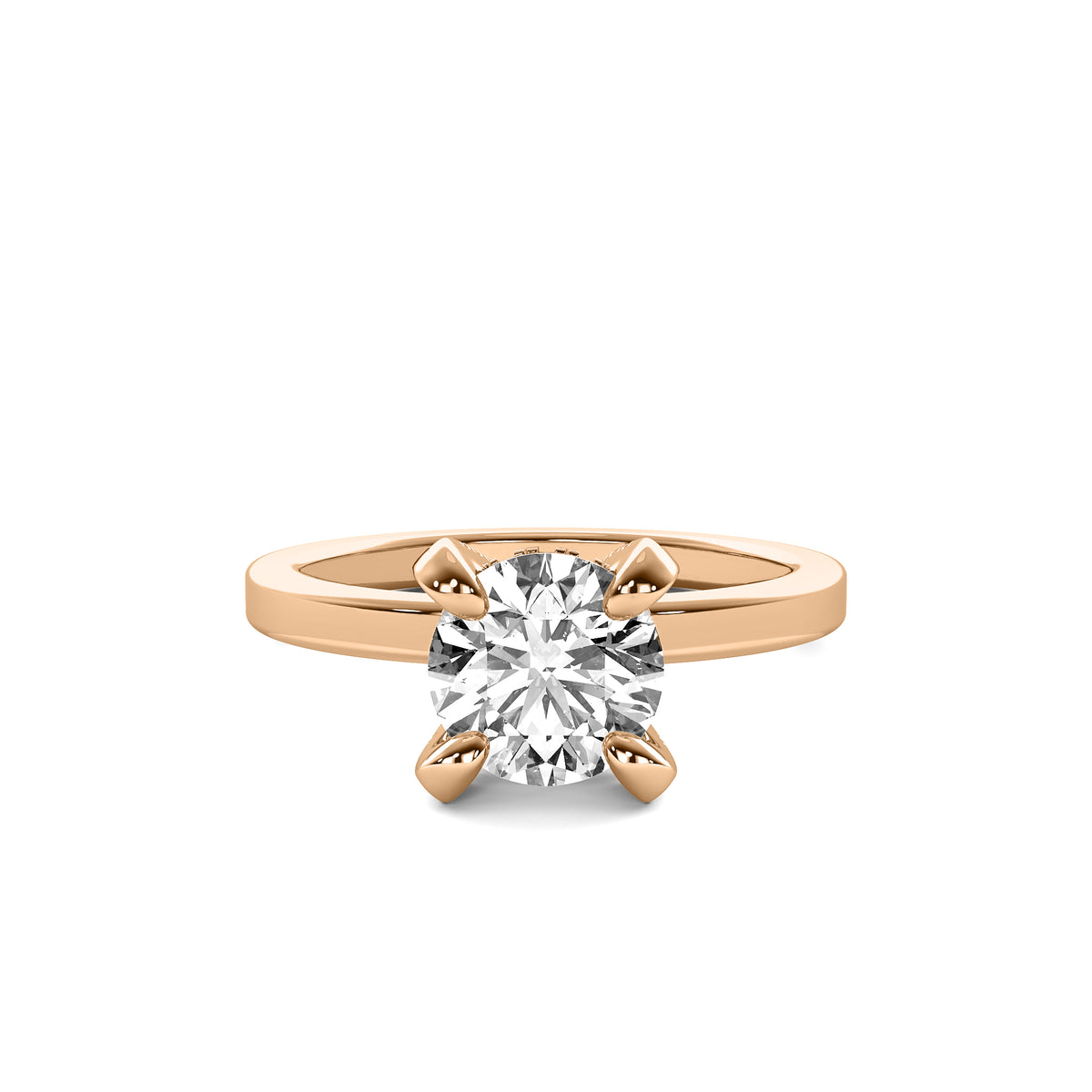 Mireille Round Solitaire with Hidden Halo