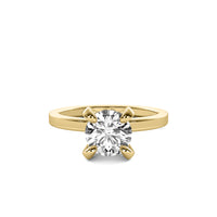 Mireille Round Solitaire with Hidden Halo