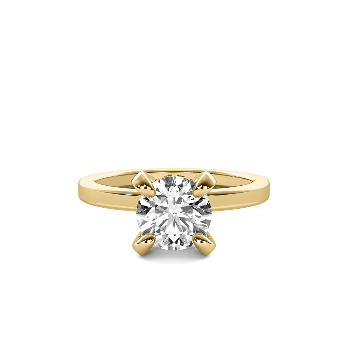 Mireille Round Solitaire with Hidden Halo
