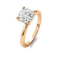 Odette Round Solitaire with Hidden Halo
