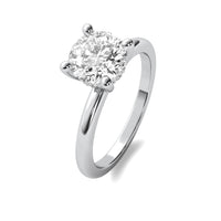 Odette Round Solitaire with Hidden Halo