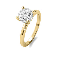 Odette Round Solitaire with Hidden Halo