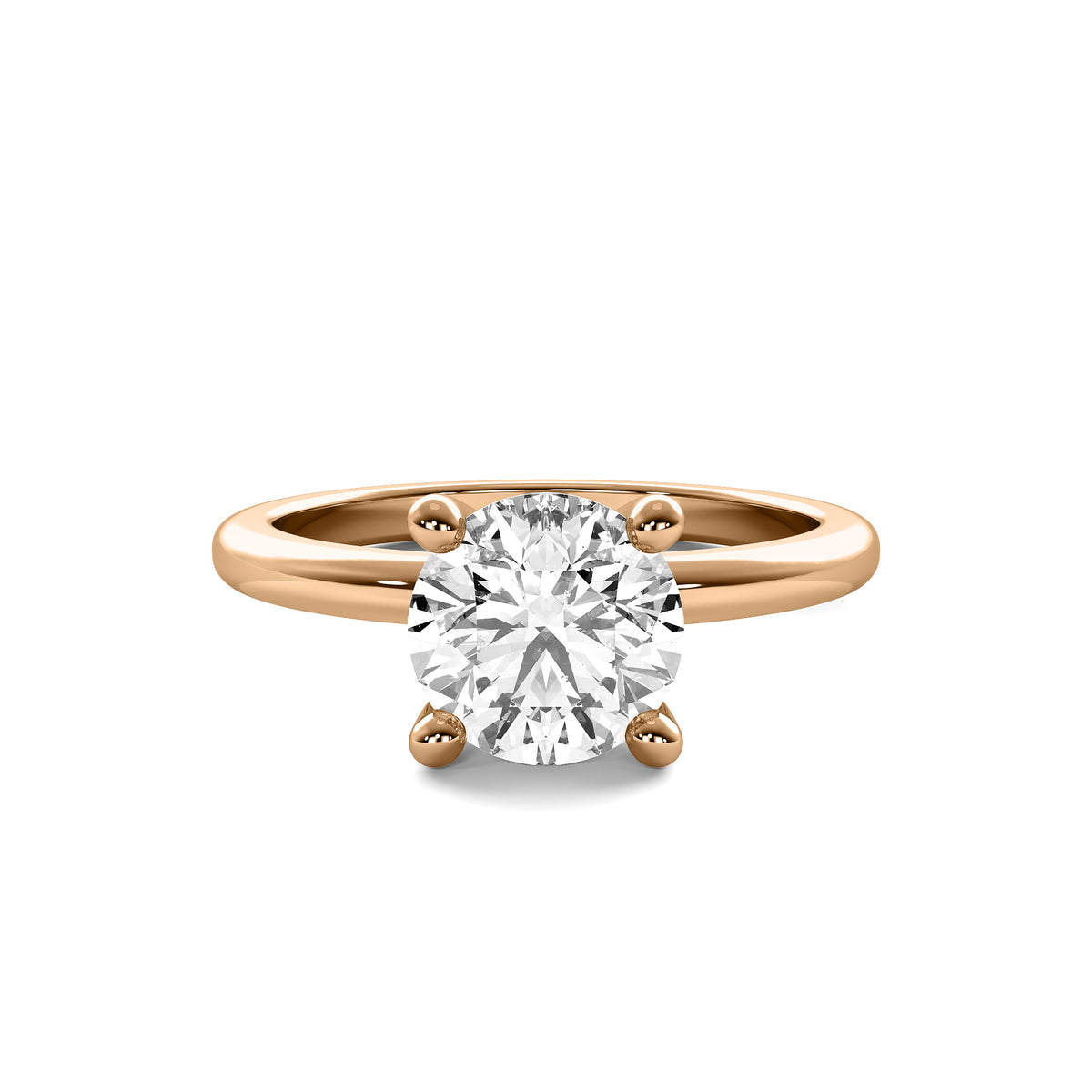Odette Round Solitaire with Hidden Halo