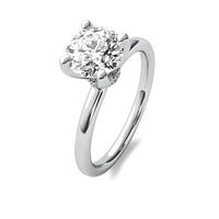 Leonie Round Solitaire with Hidden Halo
