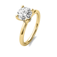 Leonie Round Solitaire with Hidden Halo