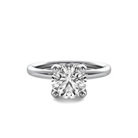 Leonie Round Solitaire with Hidden Halo