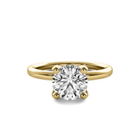 Leonie Round Solitaire with Hidden Halo