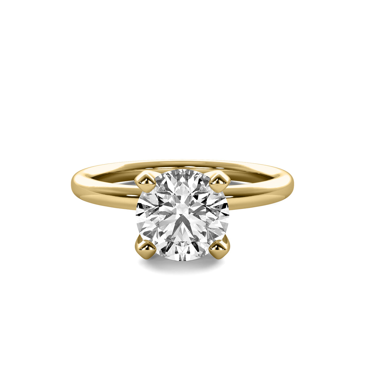 Leonie Round Solitaire with Hidden Halo
