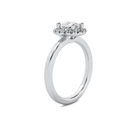 Mira Halo Accent Cushion Diamond Ring