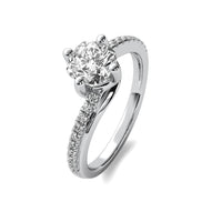 Isla Accent Cushion Diamond Ring