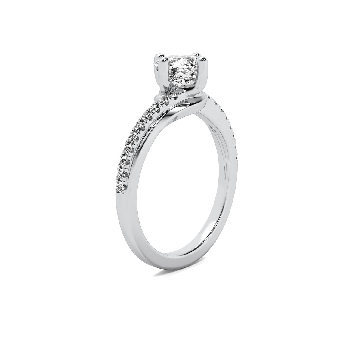 Isla Accent Cushion Diamond Ring