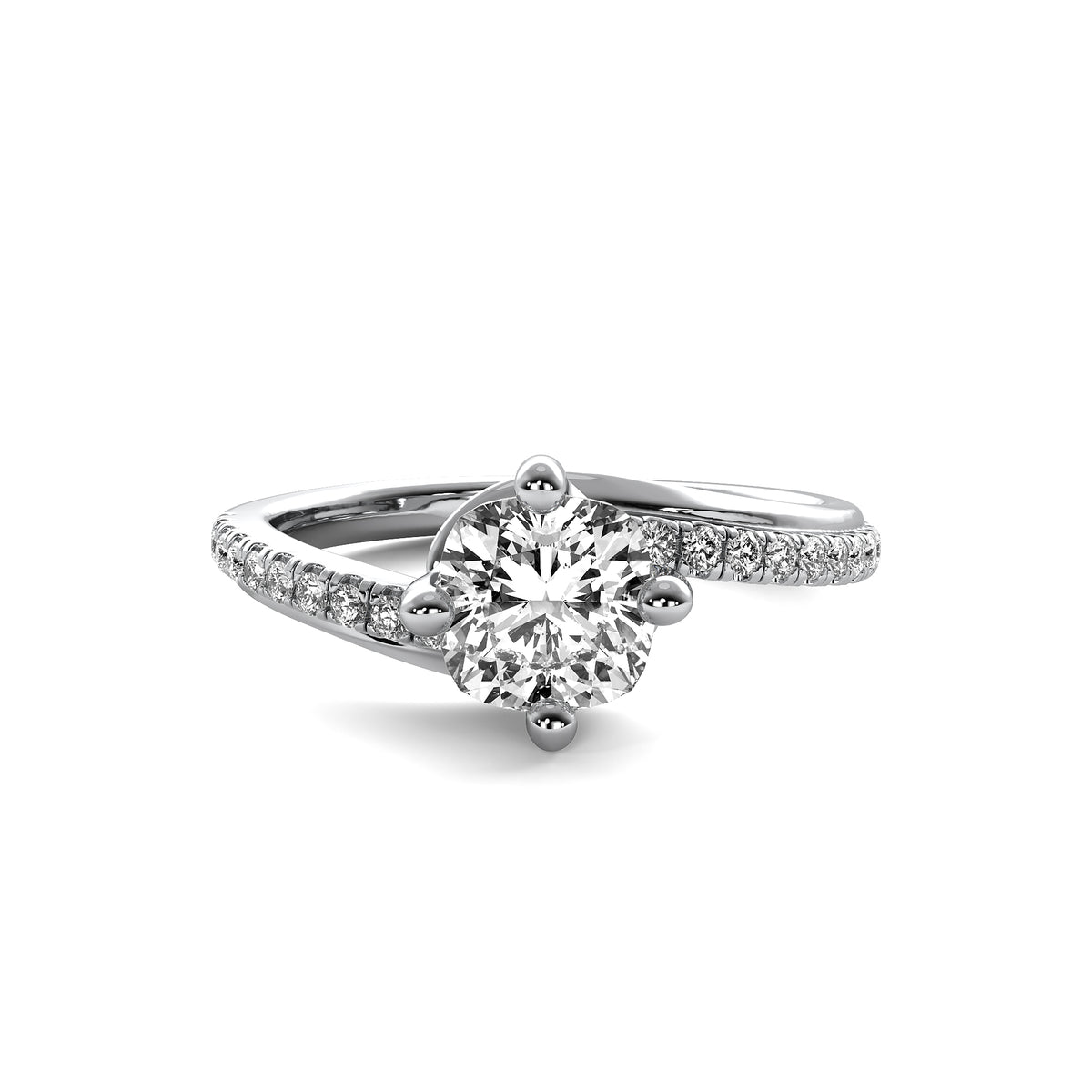 Isla Accent Cushion Diamond Ring