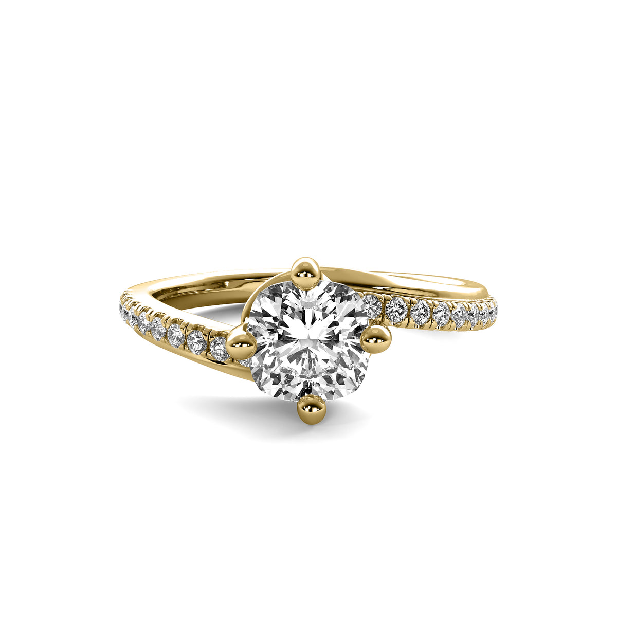 Isla Accent Cushion Diamond Ring