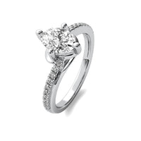 Isla Accent Oval Diamond Ring