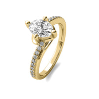 Isla Accent Oval Diamond Ring