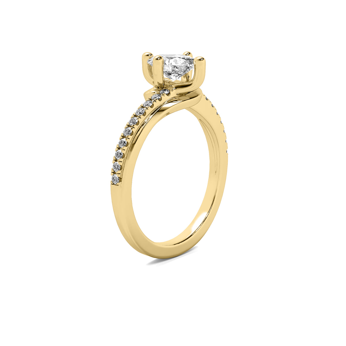 Isla Accent Oval Diamond Ring