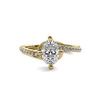 Isla Accent Oval Diamond Ring