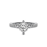 Juliet Accent Cushion Diamond Ring