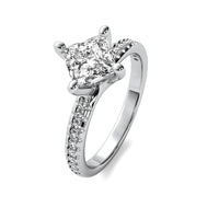 Elara Accent Princess Diamond Ring