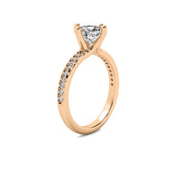 Elara Accent Princess Diamond Ring