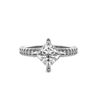 Elara Accent Princess Diamond Ring