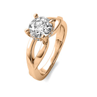 Isadora Round Solitaire with Hidden Halo