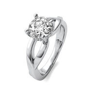 Isadora Round Solitaire with Hidden Halo