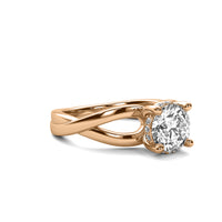 Isadora Round Solitaire with Hidden Halo