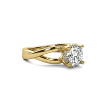 Isadora Round Solitaire with Hidden Halo