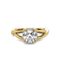 Isadora Round Solitaire with Hidden Halo