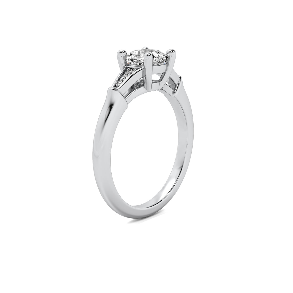 Camille Accent Cushion Diamond Ring