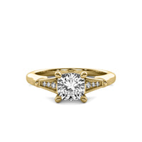 Camille Accent Cushion Diamond Ring