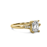 Camille Accent Emerald Diamond Ring