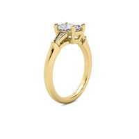 Camille Accent Emerald Diamond Ring