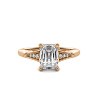Camille Accent Emerald Diamond Ring