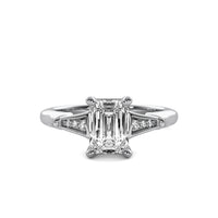 Camille Accent Emerald Diamond Ring