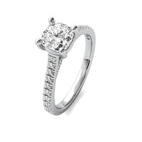 Emilia Accent Cushion Diamond Ring