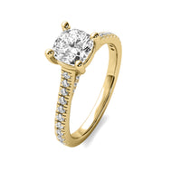Emilia Accent Cushion Diamond Ring