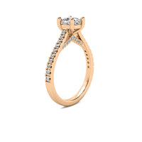 Emilia Accent Cushion Diamond Ring