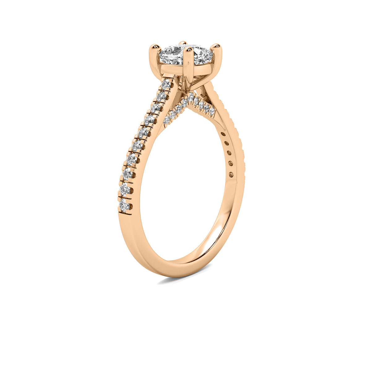 Emilia Accent Cushion Diamond Ring