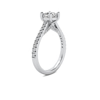 Emilia Accent Cushion Diamond Ring