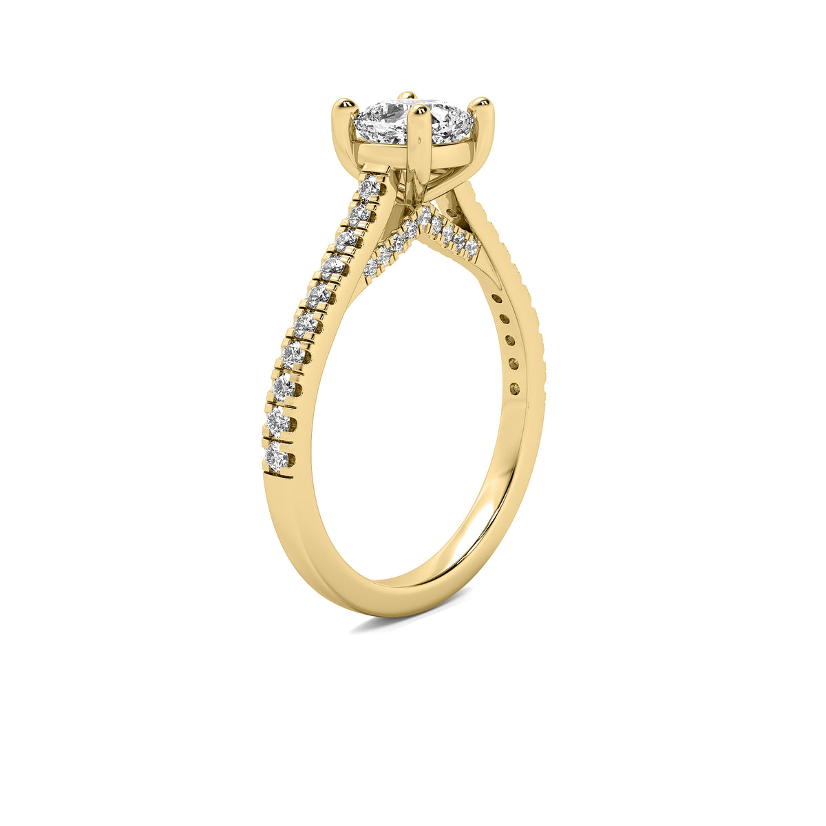 Emilia Accent Cushion Diamond Ring