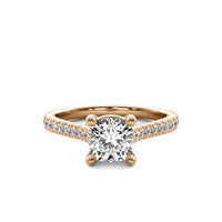 Emilia Accent Cushion Diamond Ring